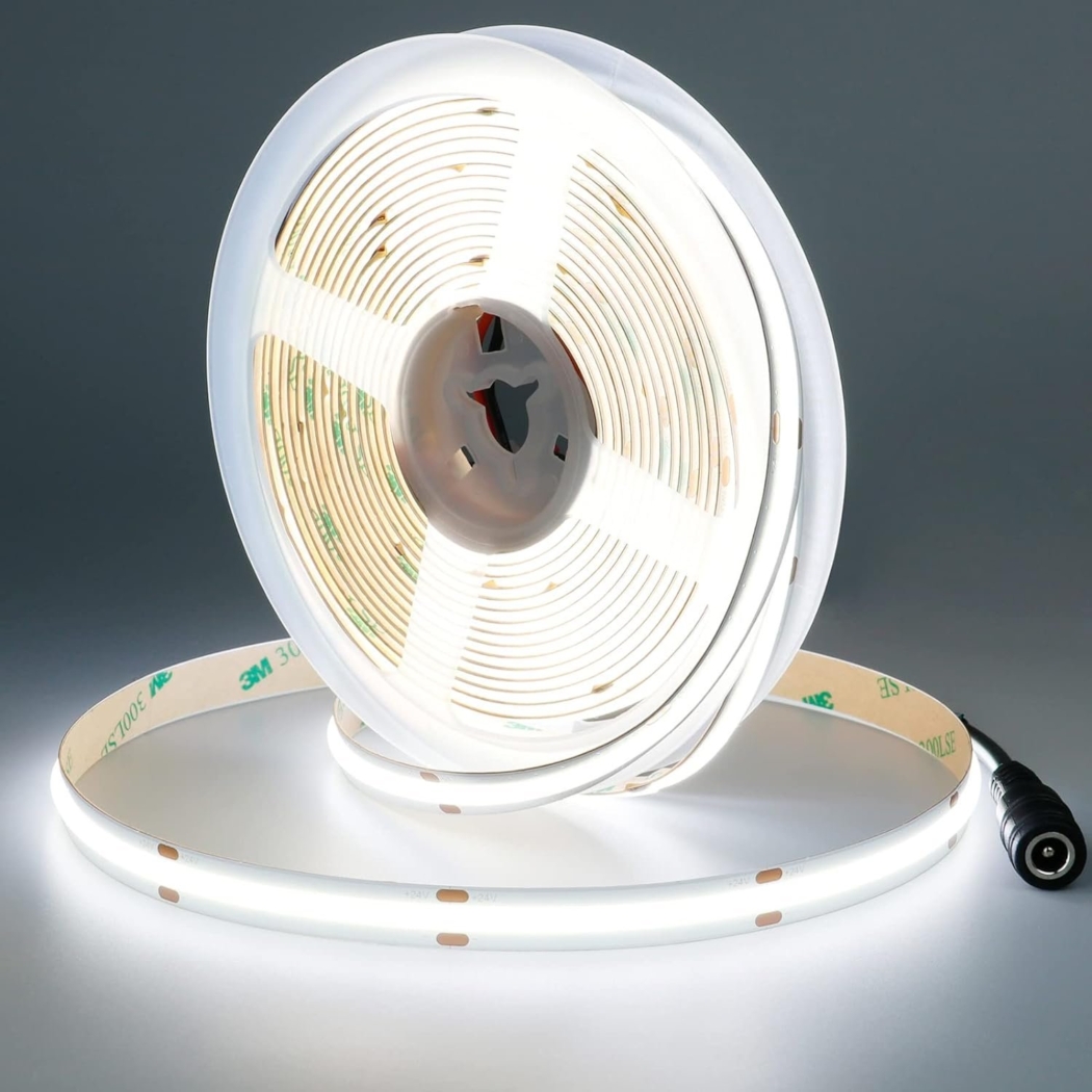 Cob Led Strip Light Ra90 Led Light Strip 12V 24V CE RoHS 3000K 4000k 6500K Flexible Cob Led Strip Light - Image 5