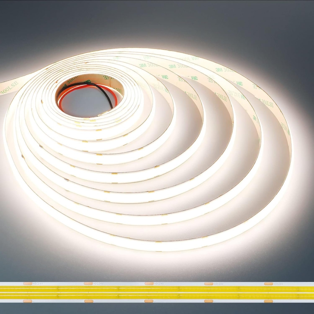Cob Led Strip Light Ra90 Led Light Strip 12V 24V CE RoHS 3000K 4000k 6500K Flexible Cob Led Strip Light - Image 6