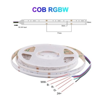 Professional Best 24v Rgbw Cob Light Strip Wholesale High Quality In-stock Cob Led Strip