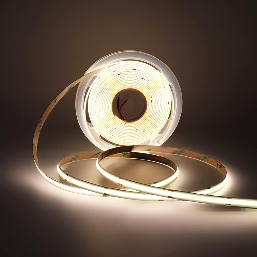 Hot Sale COB LED Strip 320LEDs IP20 DC 24V White Furniture Wardrobe Decor Flexible LED COB Strip Light - Image 2