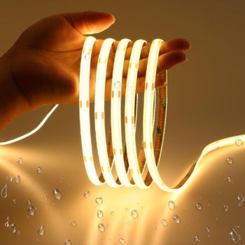 Hot Sale in Factory COB LED Strip 320 LEDs IP20 DC 12V Warm White Furniture Wardrobe Decor Flexible LED Tape Light
