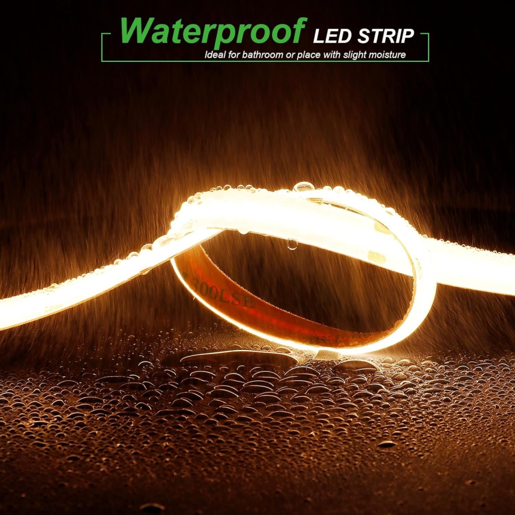 Professional In-stock COB LED Strip Light, 5m/10m, 12V/24V, Wholesale High Quality Flexible COB Light Strip - Image 2