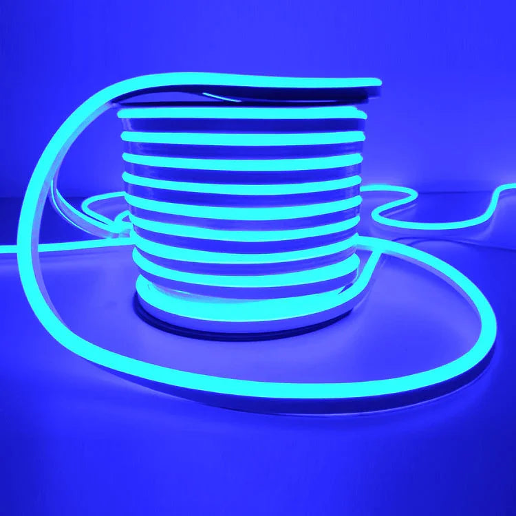 Blueneonflex.jpg Blue LED Neon Flex AC 220V 240V 8x16mm 120LEDs/m IP65 Waterproof with UK Plug - Image 14