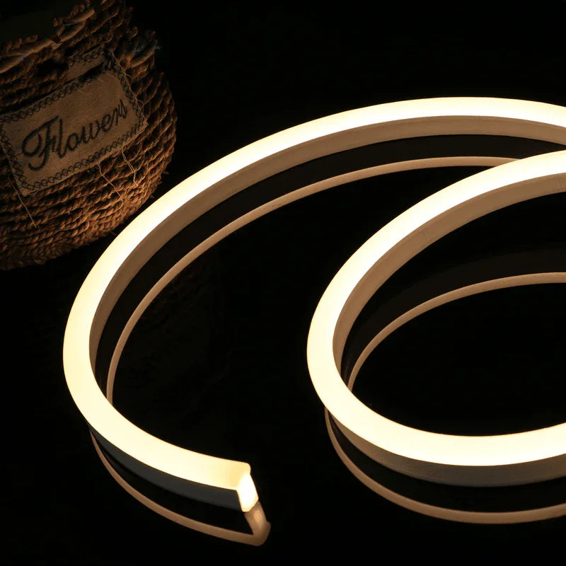 warm-white-led-neon-flex-0816_476db558-d274-445f-8ead-982f29b306b3.jpg Warm White Neon Flex DC 12V IP65 Waterproof 8x16mm 120 LEDs/M Full Kit - Image 2